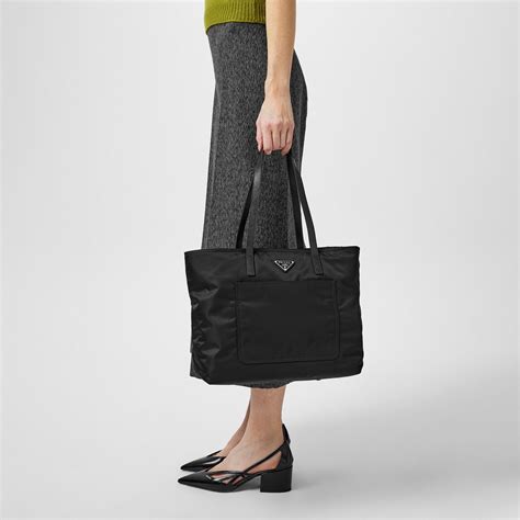 prada canapa stampata tote|prada nylon shopper tote.